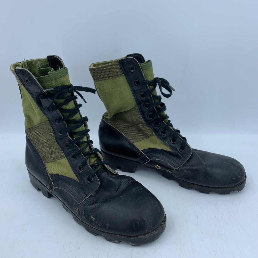 Vintage Mens 10W Army Combat Jungle Boots 2nd Pattern Grunge Goth Punk Work